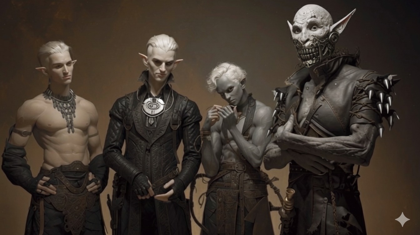 The four Irungarten brothers with Bennochio revealed in his cybernetic form