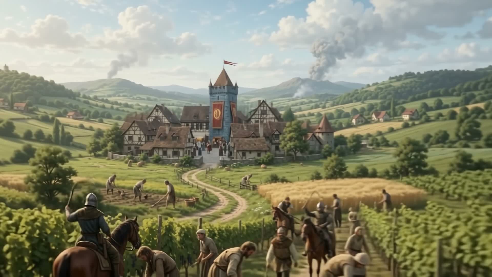 Osrin Manor and the pastoral estates before the volcanic shadow of Thaymount