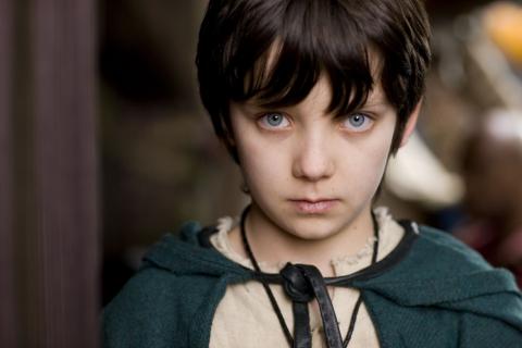 A photo of Mordred from the television series Merlin.  Mordred, like the young Brightwood boy, is a powerful and feared druid boy.