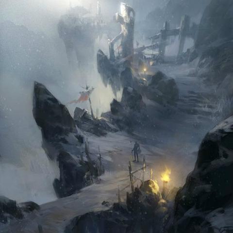 Snow Mountain by Ling Xiang Concept Art (cropped and used without permission)