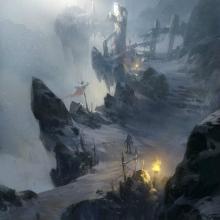 Snow Mountain by Ling Xiang Concept Art (cropped and used without permission)